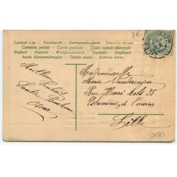 n°21583 - Carte Gaufrée - Bonne et Heureuse Année - Couple trinquant