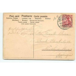 n°21585 - Carte Gaufrée - Viel Glück im neuen Jahre - Ange portant une botte remplie de pièces, et des fers à cheval