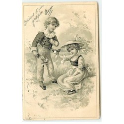 n°21599 - Carte Gaufrée -...