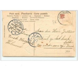 n°2160 - Carte  Gaufrée - Ange Gardien et jeune homme en costume