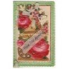 n°21601 - Carte avec Celluloïd - Vive Sainte-Anne - Moulin à vent, roses