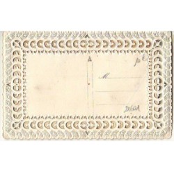 n°21601 - Carte avec Celluloïd - Vive Sainte-Anne - Moulin à vent, roses