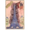 n°21602 - Souvenir - Tour Eiffel et Drapeaux