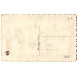 n°21605 - Carte Brodée - Saint-Nicolas - Pensées et Myosotis