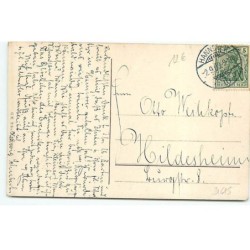n°21615 - Fantaisie - Jeune femme avec Chapeau portant une veste rouge