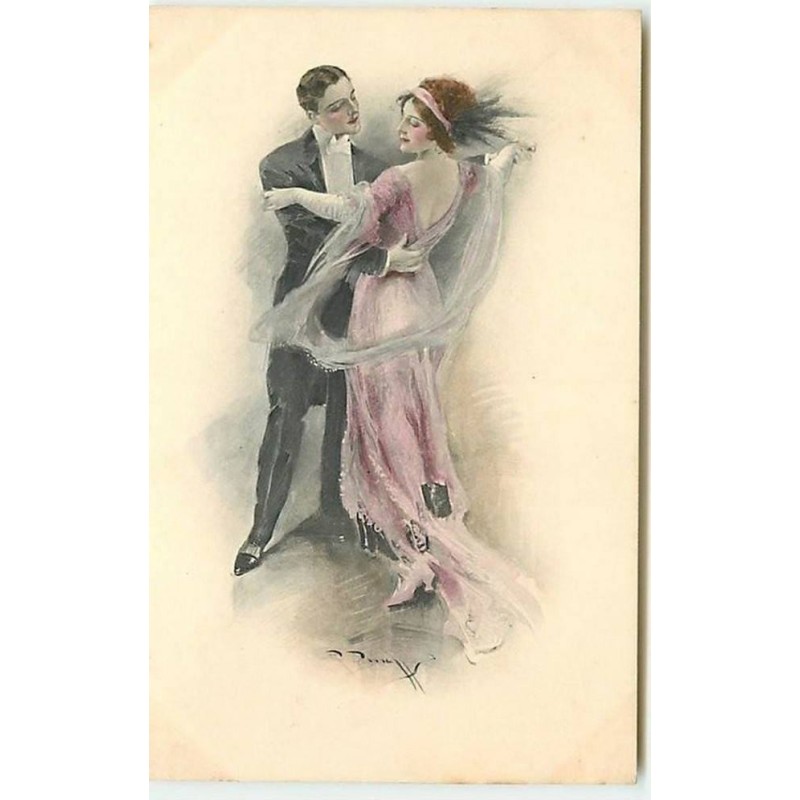 n°11327 - Carte Illustrateur - MM Vienne n°751 - R. Pannett - Couple dansant