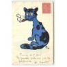 n°21626 - Illustrateur - Lewin - MM Vienne n°241 - Chat Bleu fumant un cigare