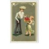 n°2163 - Angelot et femme avec chapeau n°1