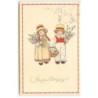n°21672 - P. Ebner - MM Vienne n°1062 - Deux enfants avec des fleurs et portant un lièvre dans un panier