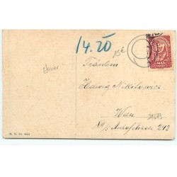 n°21673 - P. Ebner - MM Vienne n°1062 - Fillette portant un panier, regardant un lièvre sortant d'un oeuf