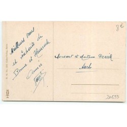 n°21693 - Barth - Herzlichen Neujarsgruss - Ange secouant un arbre pour faire tomber des pièces d'or