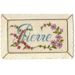 n°21701 - Carte Brodée -...