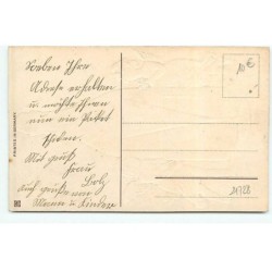 n°21728 - Carte Gaufrée -Prosit Neujahr - Anges, dont cupidon autour d'une bouteille de champagne