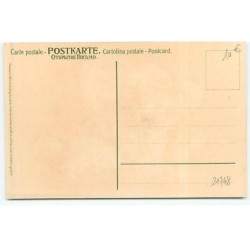 n°21748 - Meissner - Fillettes parlant à deux chiens dans un pré