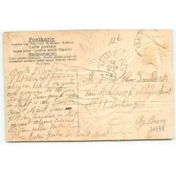 n°21778 - Carte Gaufrée - Fröhliche Weihnachten - Ange gardien faisant sonner des cloches