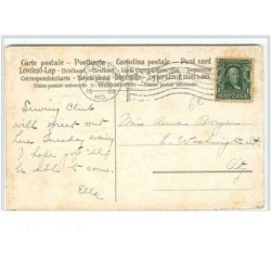 n°218 - Carte Gaufrée - Easter Greetings - Angelots tirant un char