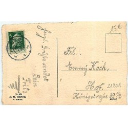 n°21801 - MM Vienne n°482 - Ich freue mich immer sie zu sehen ! - Chien violet se regardant dans l'eau