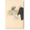 n°21811 - MM Vienne n°215 - Maurice Millière - Serveur regardant une jeune femme se remettant du rouge à lèvre