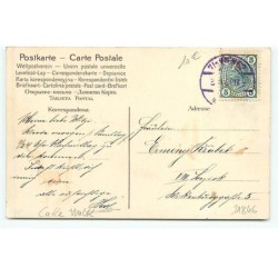 n°21846 - Cake-Walk - Jeune femme en tenue de cavalière dansant avec des chiens de chasse