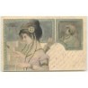 n°11370 - Carte Illustrateur - B. Patella - Art Nouveau - Femme avec carquois et Flèches