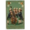 n°21879 - Frohes Neues Jahr - Garçons portant des queues de pie, jouant de la musique