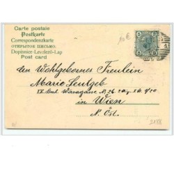 n°2188 - Carte légèrement Gaufrée - Angelots et fer à cheval