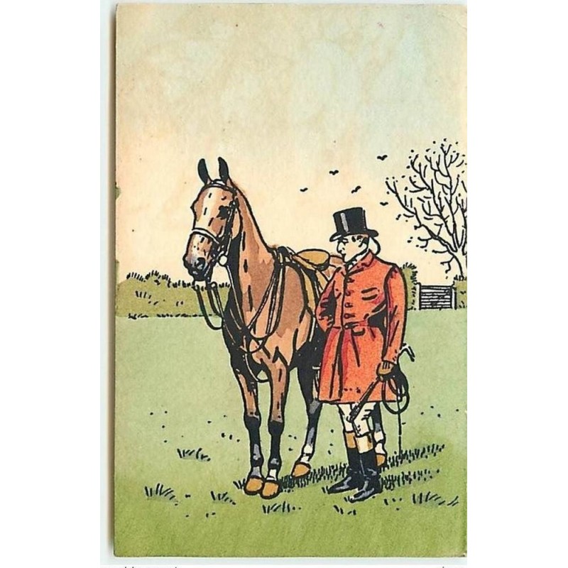 n°11382 - Carte Illustrateur - MM Vienne n°496 - Cavalier avec son Cheval