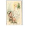 n°2194 - Carte  Gaufrée - Fröhliche Weihnachten - Fillette endormie avec sa poupée