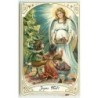 n°11388 - Carte Fantaisie Gaufrée - Joyeux Noël - Enfants et Ange Gardien