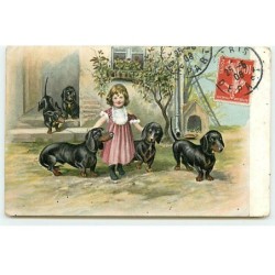 n°21948 - Chien - Fillettte...