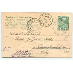 n°21975 - Carte Gaufrée - Veselé Vanoce - Ange gardien près d'une enfant dormant