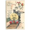 n°22000 - Un Train de Jouets pour tous les enfants sages - Cheval en bois, ballon, poupée ... Locomotive humanisée