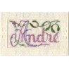 n°22001 - Carte Brodée - Prénom - André