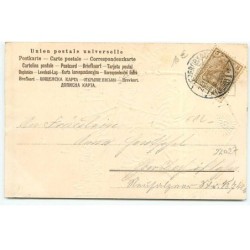 n°22027 - Carte Gaufrée - Fröhliche Weihnachten - Ange sonnant dans une trompette