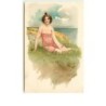 n°11414 - Carte Fantaisie - Femme - Baigneuse n°6