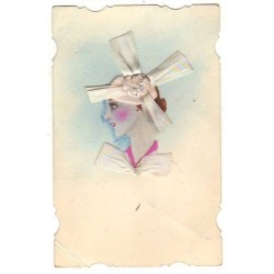 n°22054 - Carte Peinte à la...