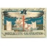 n°22082 - William Muller - Herzlichste Gratulation - Cigogne portant un bébé