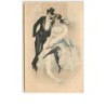 n°10067 - Carte Illustrateur - Couple - Femme seins nus