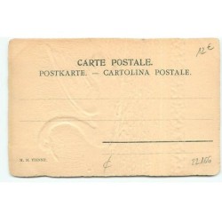 n°22166 - Carte Gaufrée - MM Vienne - Un cygne sur l'eau