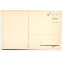 n°22174 - T. Corbella - Jeune femme derrière des rideaux vert
