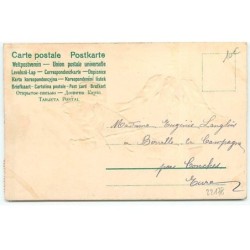 n°22178 - Carte Gaufrée - 1er Avril - Te cacher ce serait prudence : Tu n'inspires pas confiance - Drapeau français