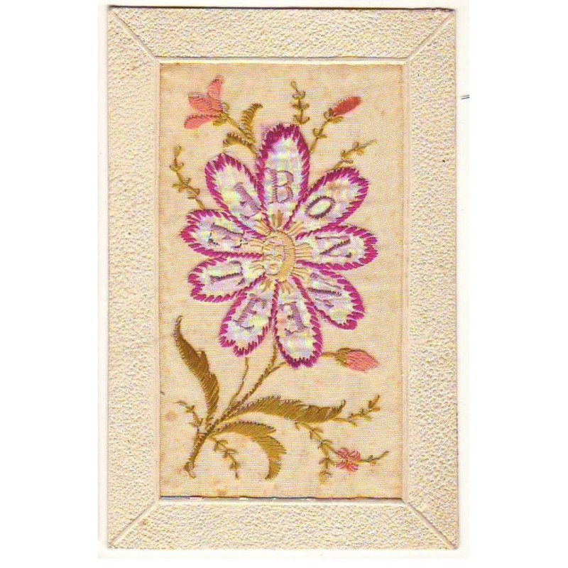 n°22303 - Carte Brodée - Bonne Fête - Marguerite