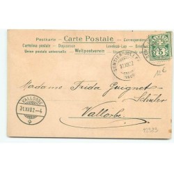 n°22323 - Anges tenant des boites en forme de coeur, près d'un sapin décoré par des bougies