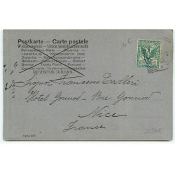 n°22341 - 1905 - Couple sous un arbre enneigé - Mode