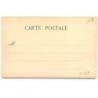 n°22357 - Carte Peinte à la Main - Jeune femme tenant un lévrier en laisse, avec un boa en fourrure