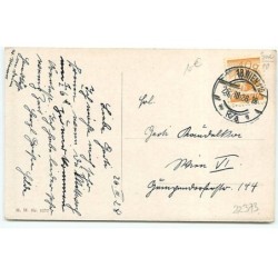 n°22373 - MM Vienne n°1277 - Du siehst mich an - und kennst mich nicht ? - Fillette se cachant d'un lièvre
