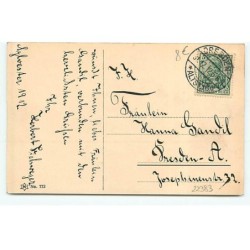 n°22383 - Nouvel An - Ein Frohes Jahr ! - Garçon embrassant sur la joue une fillette, les deux tenant du houx et du gui