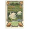 n°22392 - Fantaisie - Cygnes - Art nouveau