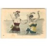 n°22423 - Illustrateur - A. Torello - Deux jeunes femmes dans l'eau - Baigneuse
