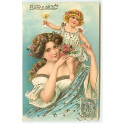 n°22432 - Carte Gaufrée -...